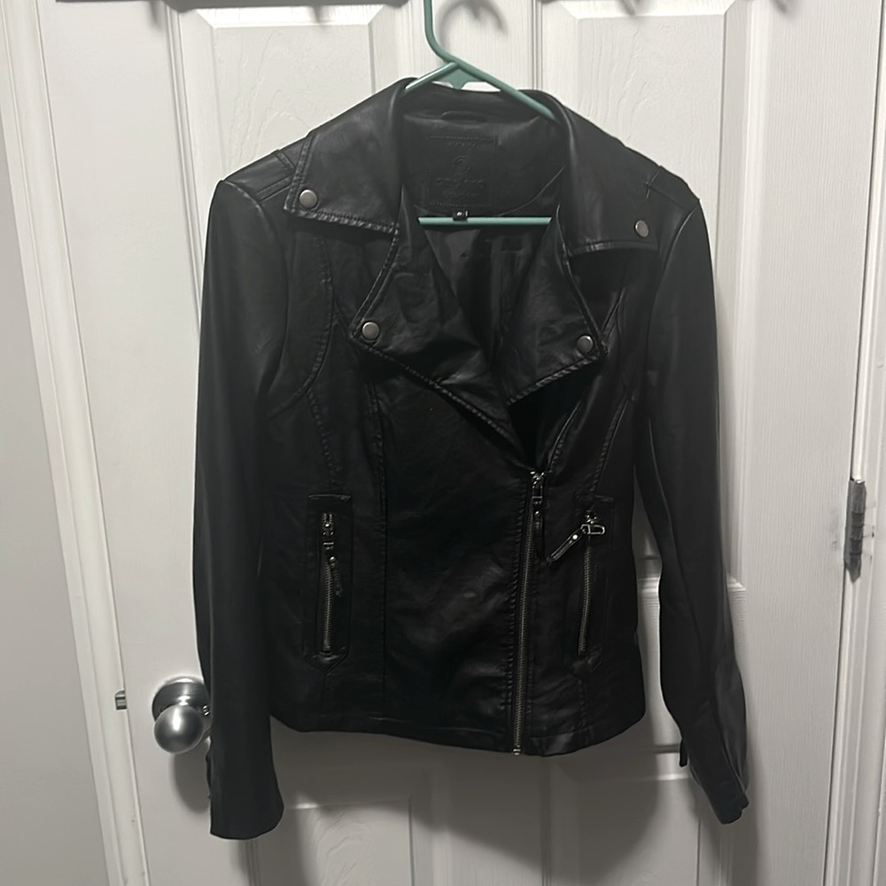 Faux leather jacket